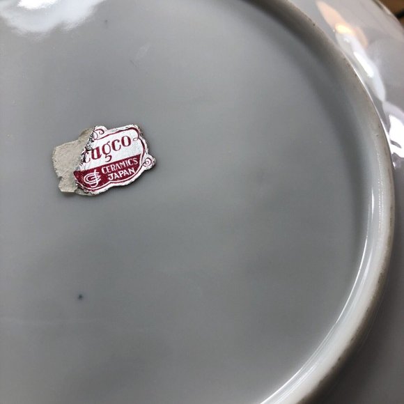 Set Of 2 Vintage UCAG CO. Hand Painted In Japan Porcelain Fruit Plates 8" Signed - Picture 6 of 7